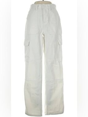 Pacsun White Cargo Utility Pants